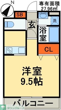 アンブラッセ新検見川の物件間取画像